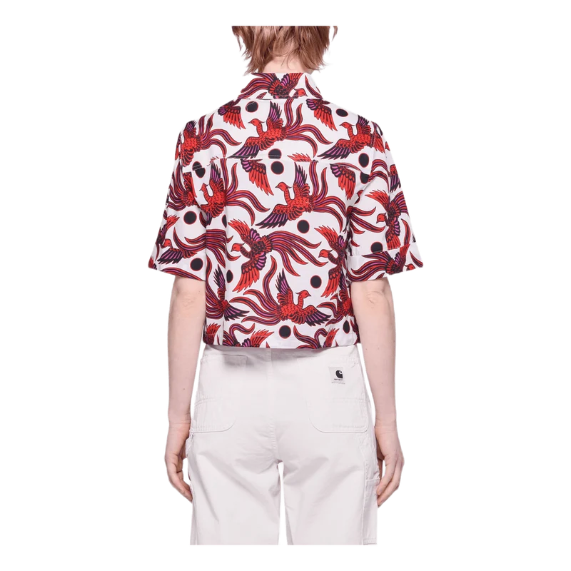 Cropped Shirt Red