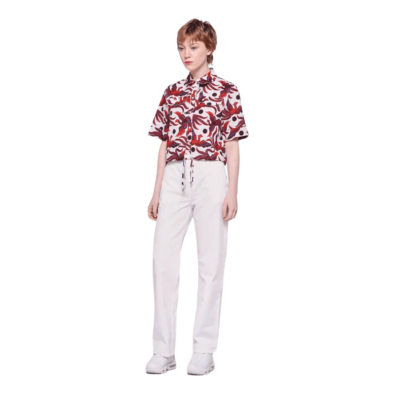 Cropped Shirt Red
