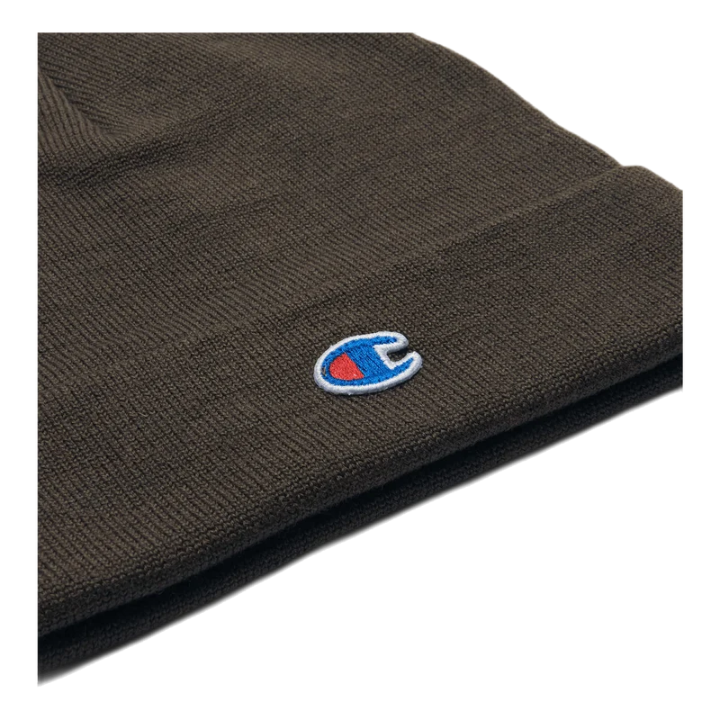 Logo Beanie Cap Brown