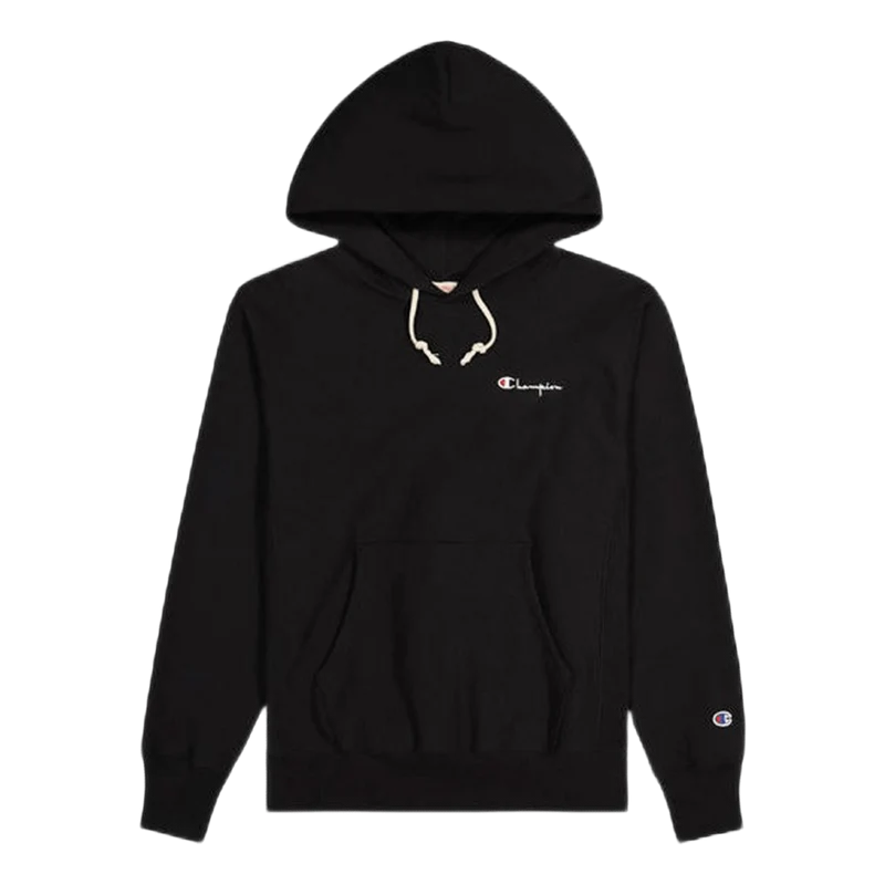 Small Script Hooded Sweatshirt Black