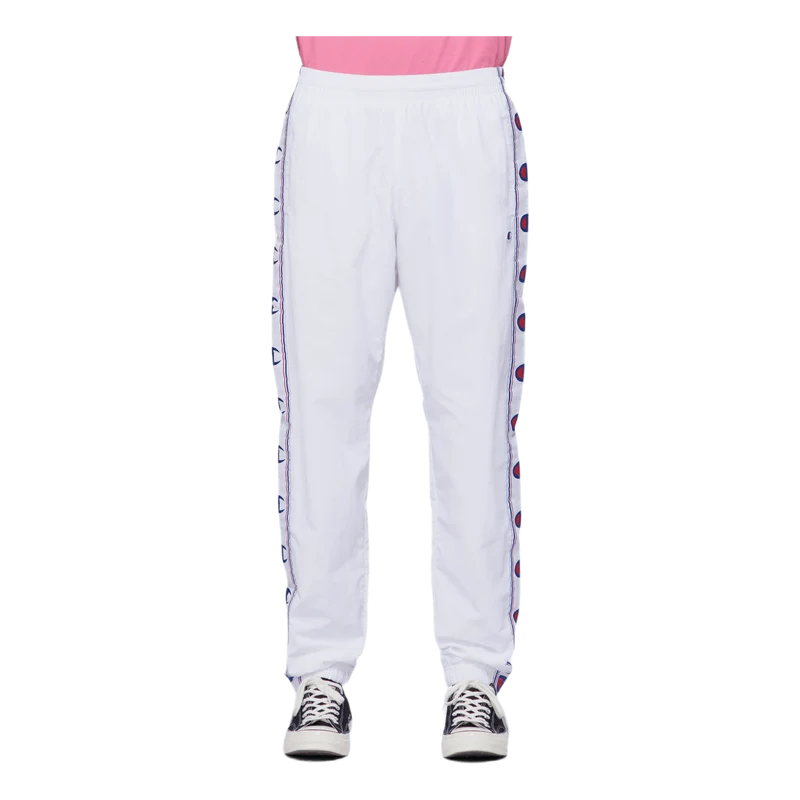 Taped Elastic Cuff Joggers White
