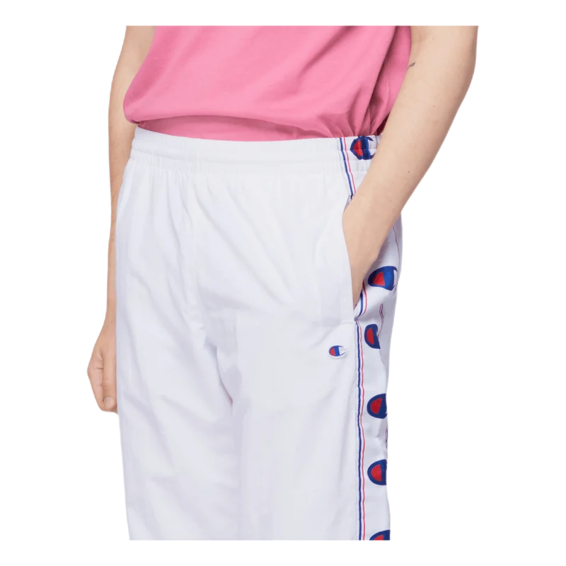 Taped Elastic Cuff Joggers White