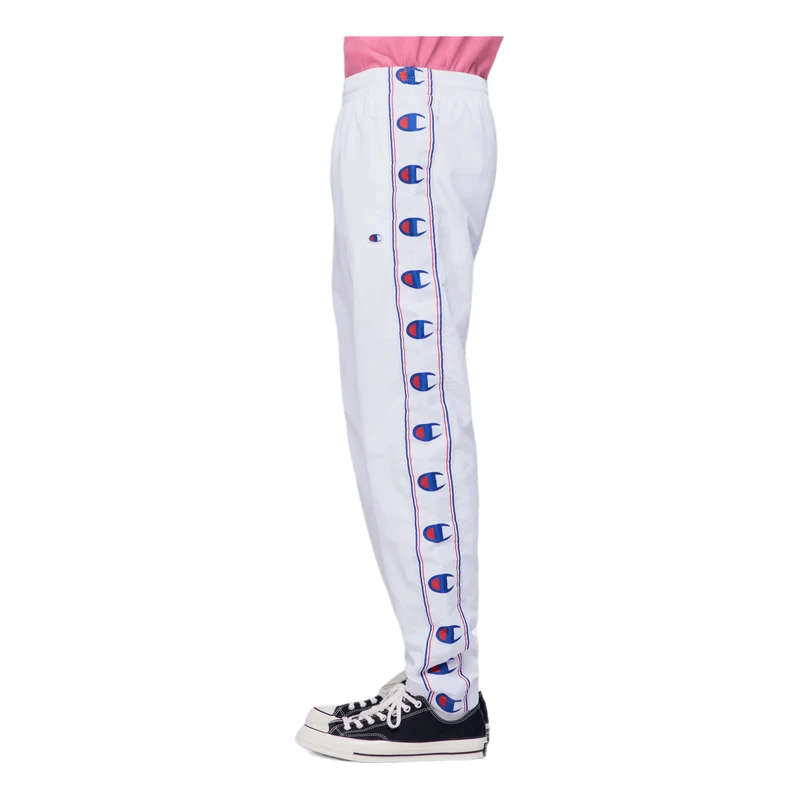 Taped Elastic Cuff Joggers White