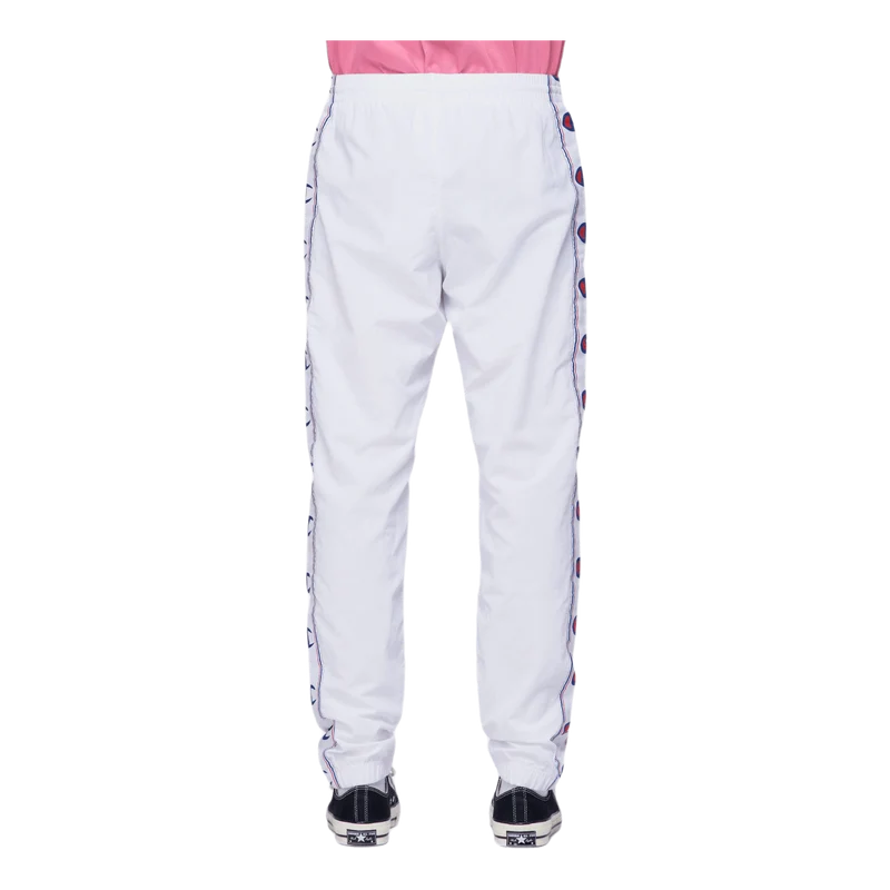 Taped Elastic Cuff Joggers White