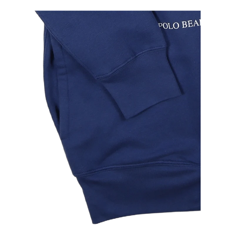Polo Bear & Big Pony Fleece Hoodie Blue