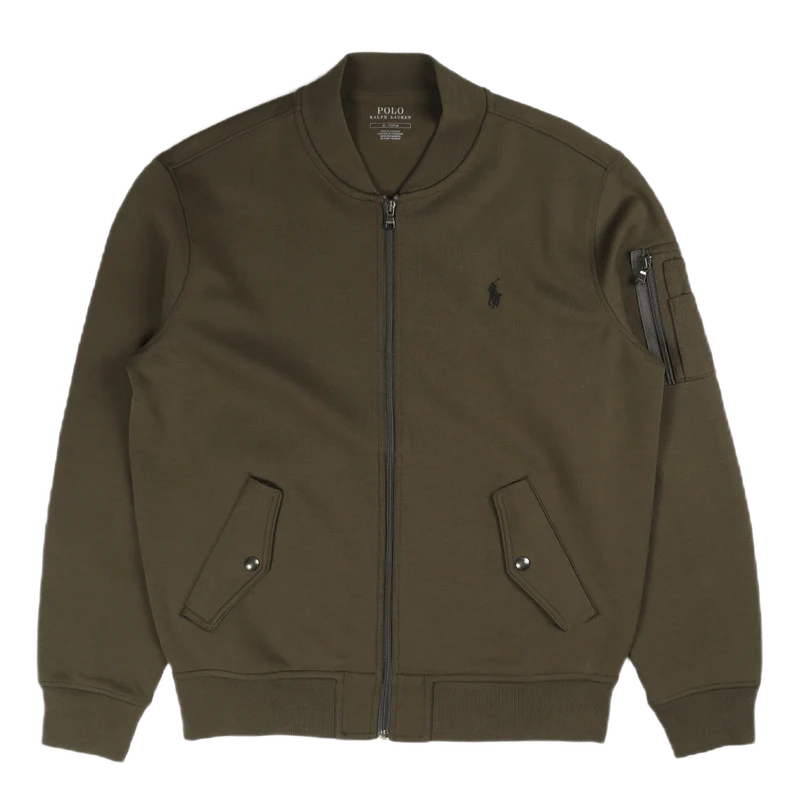 Double-Knit Bomber Jacket Company Olive/C9760