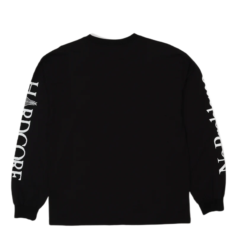 Smiley Dog Ls Tee Black
