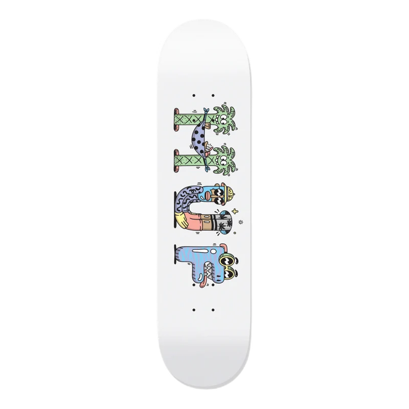 Huf X Steven Harrington Deck White