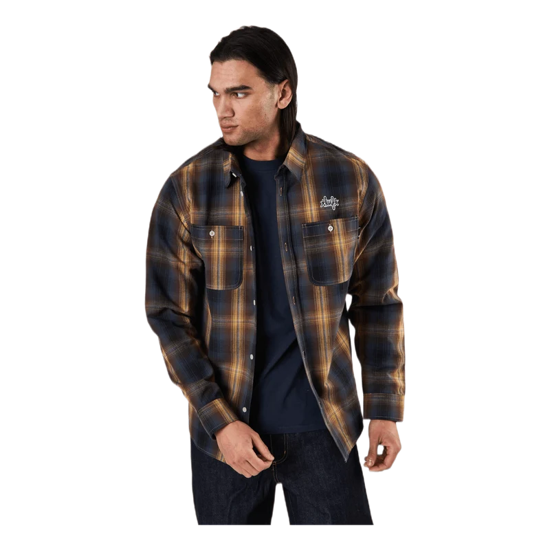 Sanford L/s Flannel Rich Brown