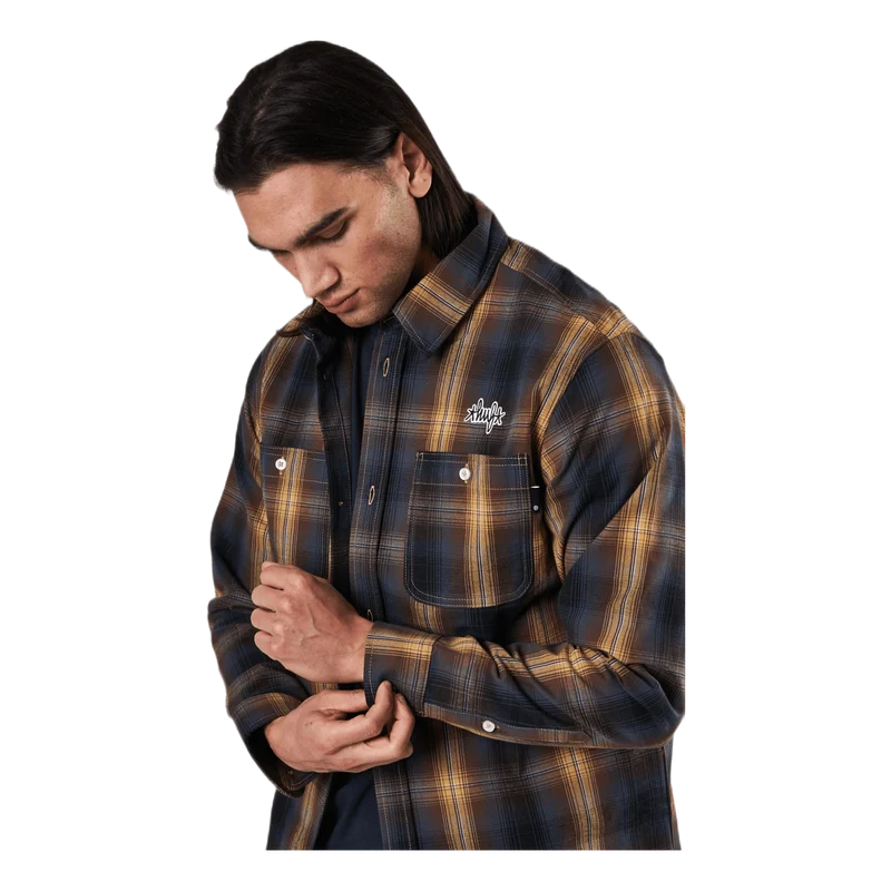 Sanford L/s Flannel Rich Brown