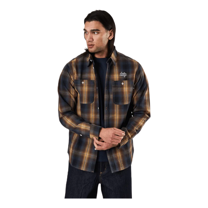 Sanford L/s Flannel Rich Brown