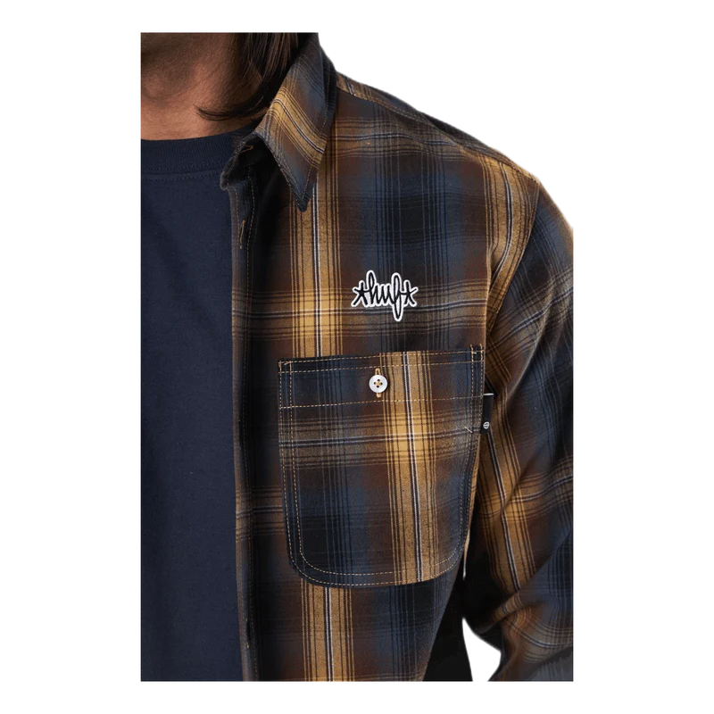 Sanford L/s Flannel Rich Brown