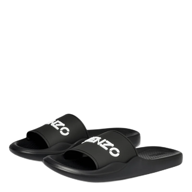 Mens Pool Kenzo Logo Flip Flop Black