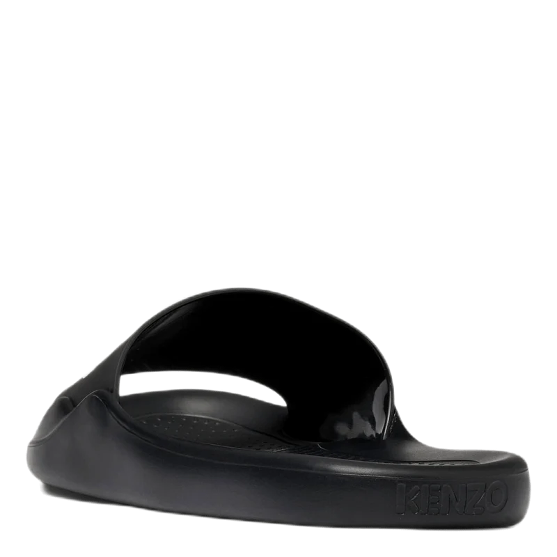 Mens Pool Kenzo Logo Flip Flop Black