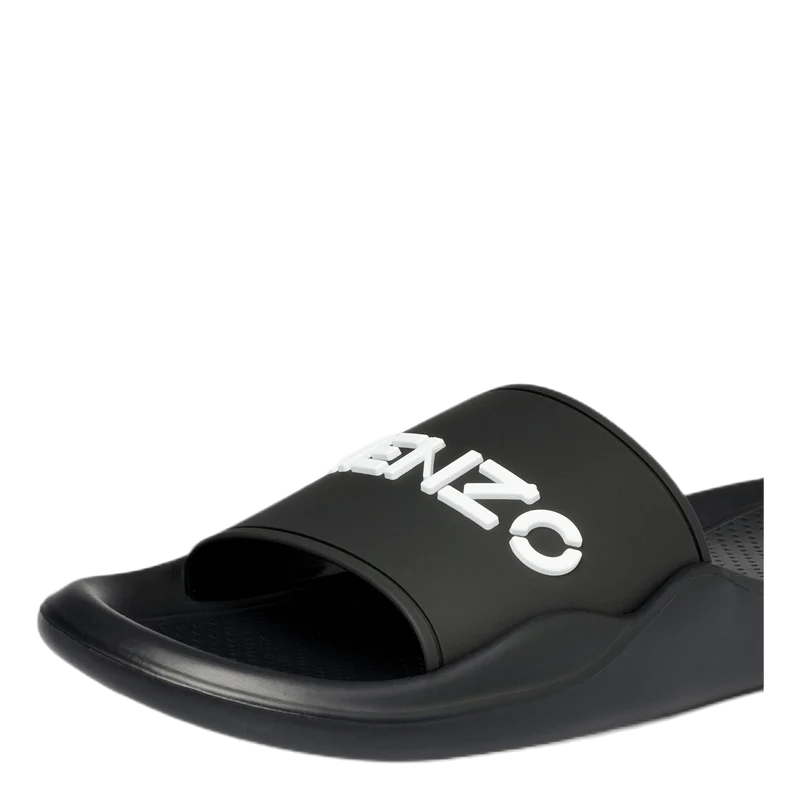 Mens Pool Kenzo Logo Flip Flop Black