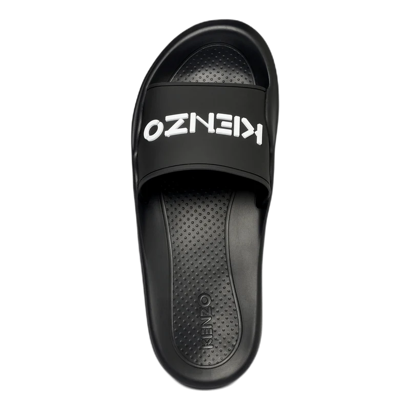 Mens Pool Kenzo Logo Flip Flop Black