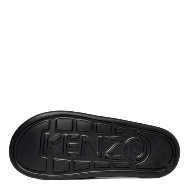 Mens Pool Kenzo Logo Flip Flop Black