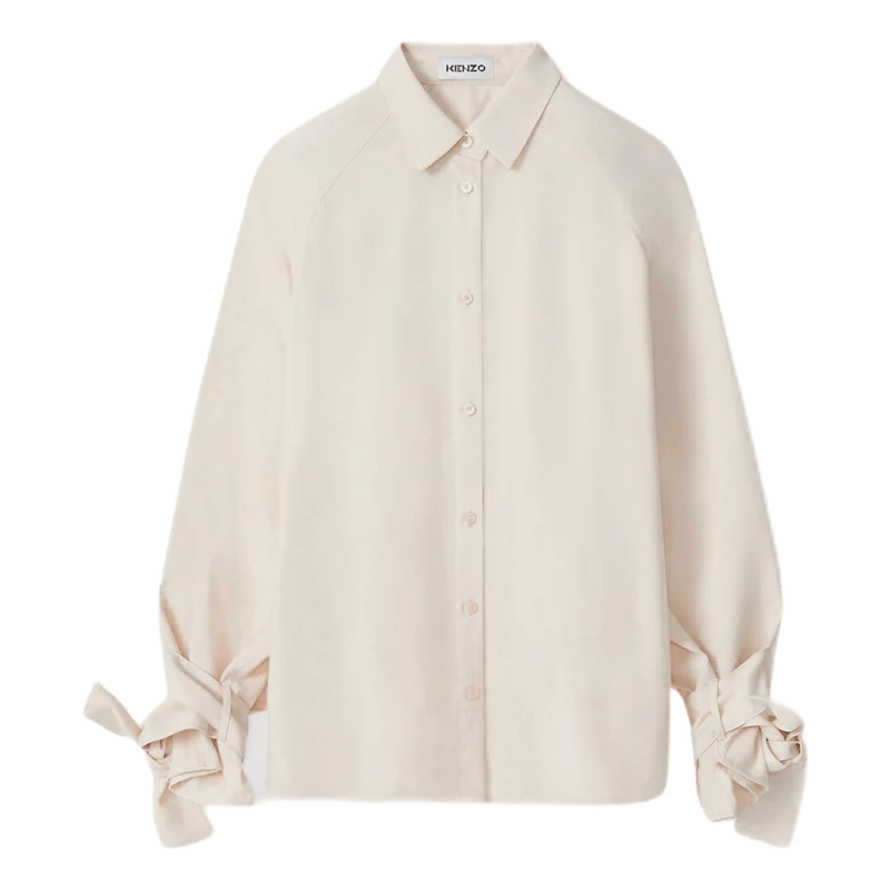 Trench Coat-style Shirt White