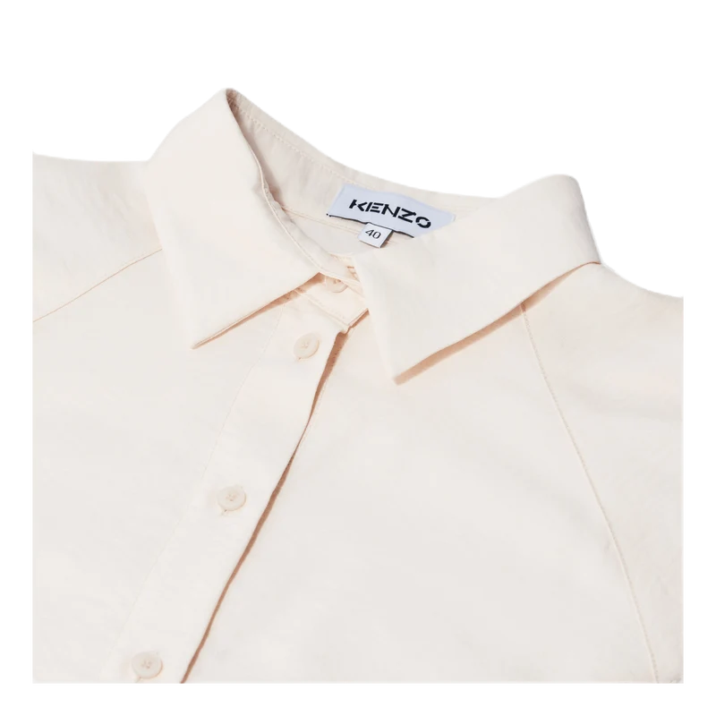 Trench Coat-style Shirt White