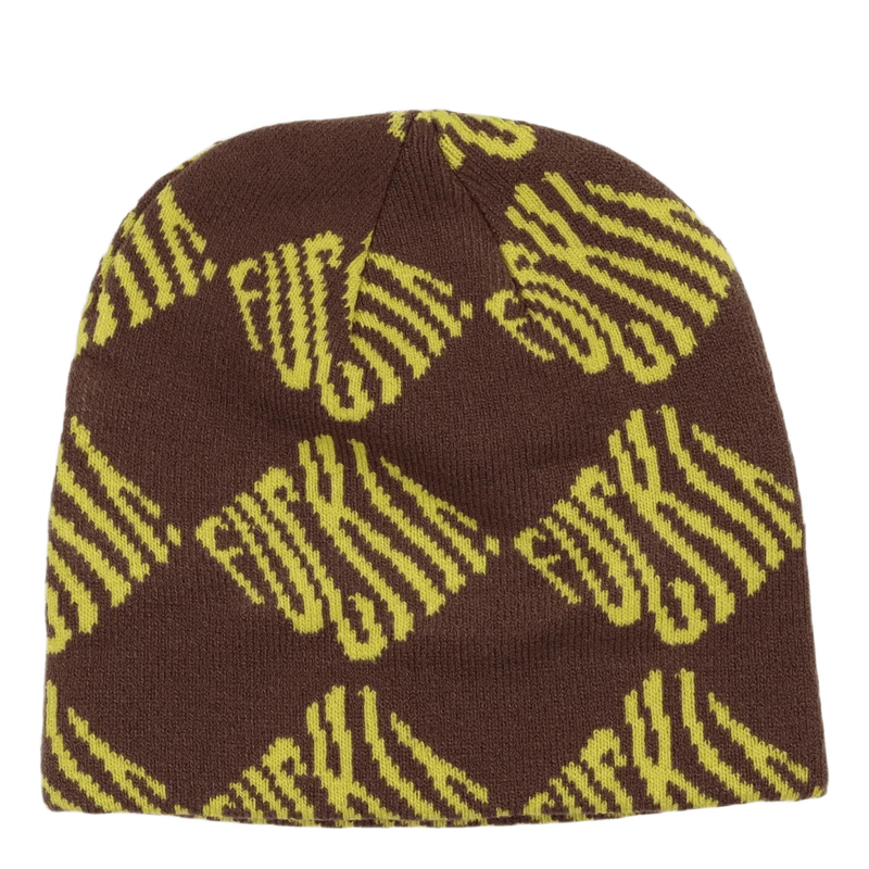 Fuck It Beanie Brown