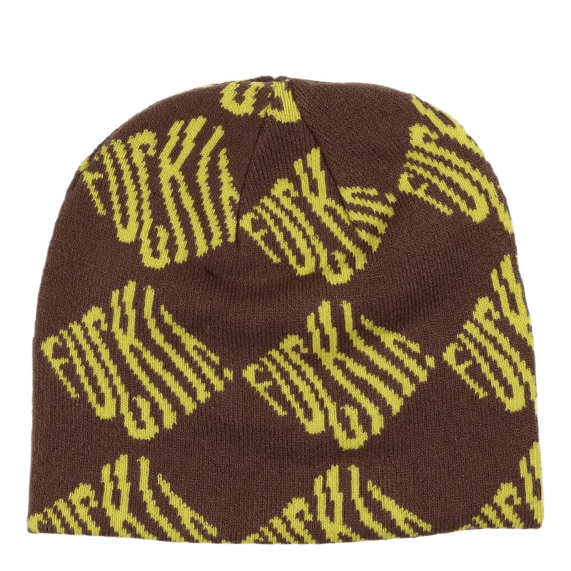 Fuck It Beanie Brown