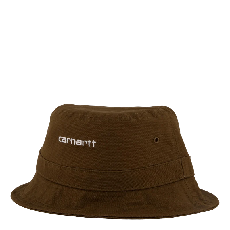 Script Bucket Hat Lumber / White