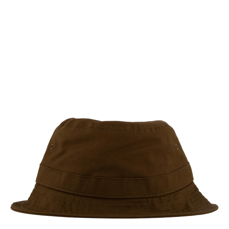 Script Bucket Hat Lumber / White