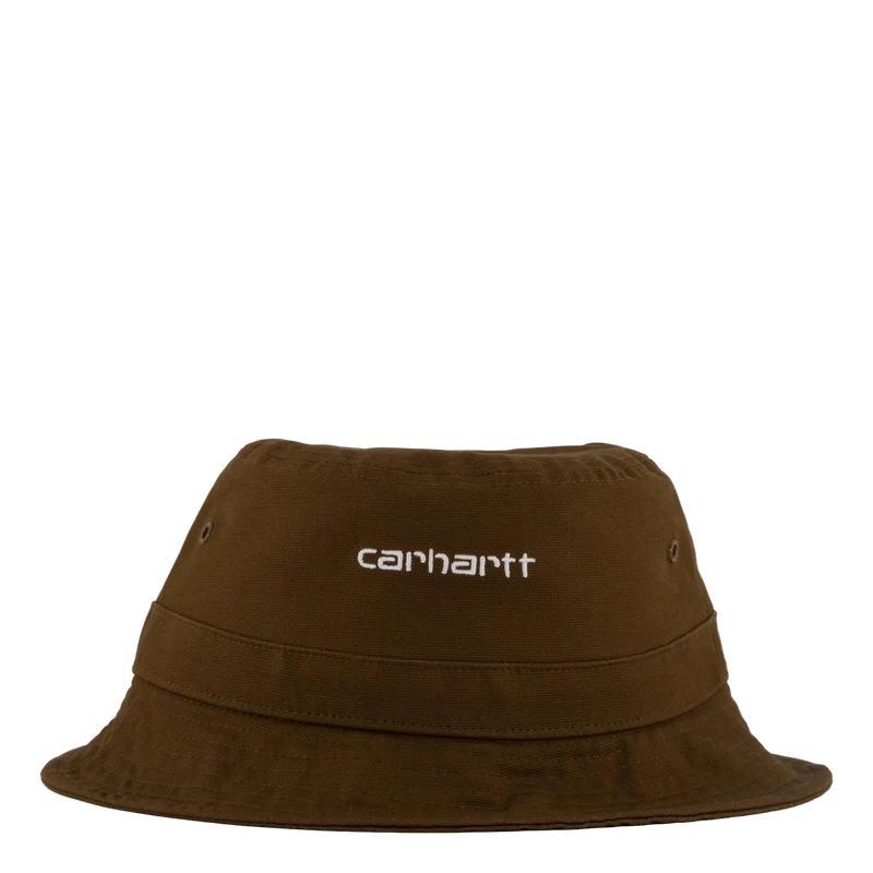 Script Bucket Hat Lumber / White