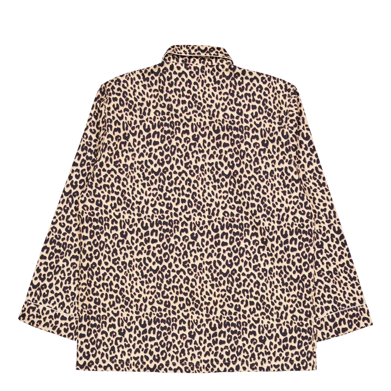 Leopard Pyjama Shirt 250 Beige