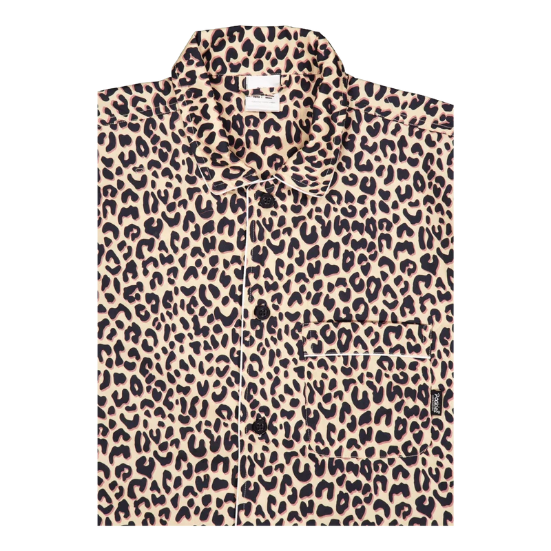 Leopard Pyjama Shirt 250 Beige