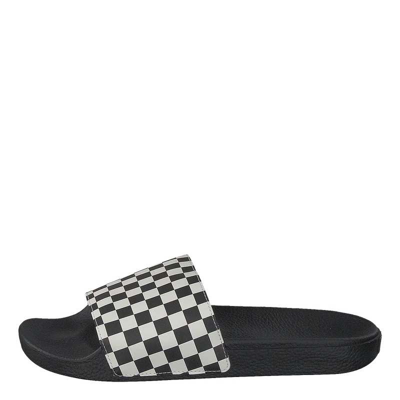 Mn Slide-on Checker White