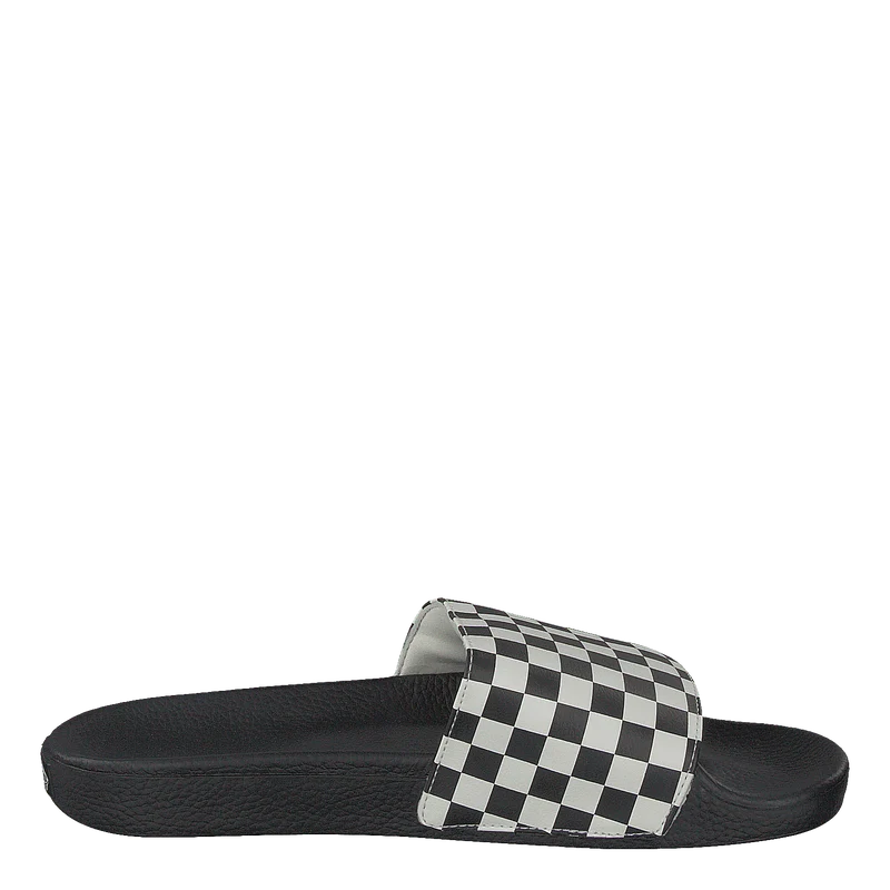 Mn Slide-on Checker White