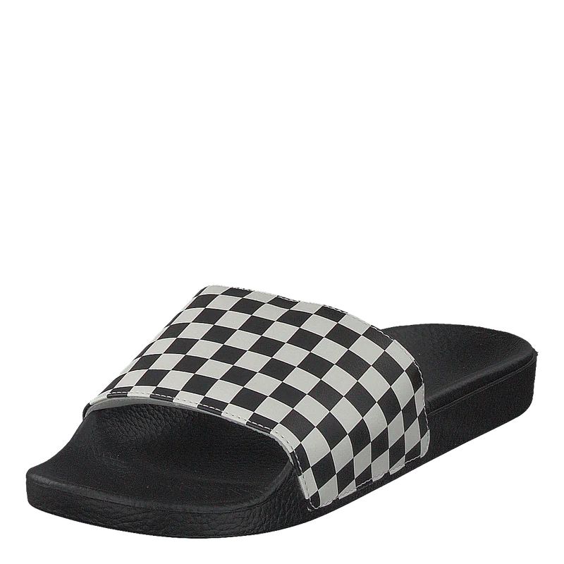 Mn Slide-on Checker White