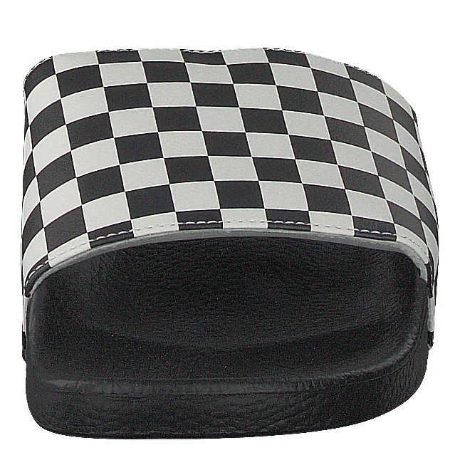 Mn Slide-on Checker White