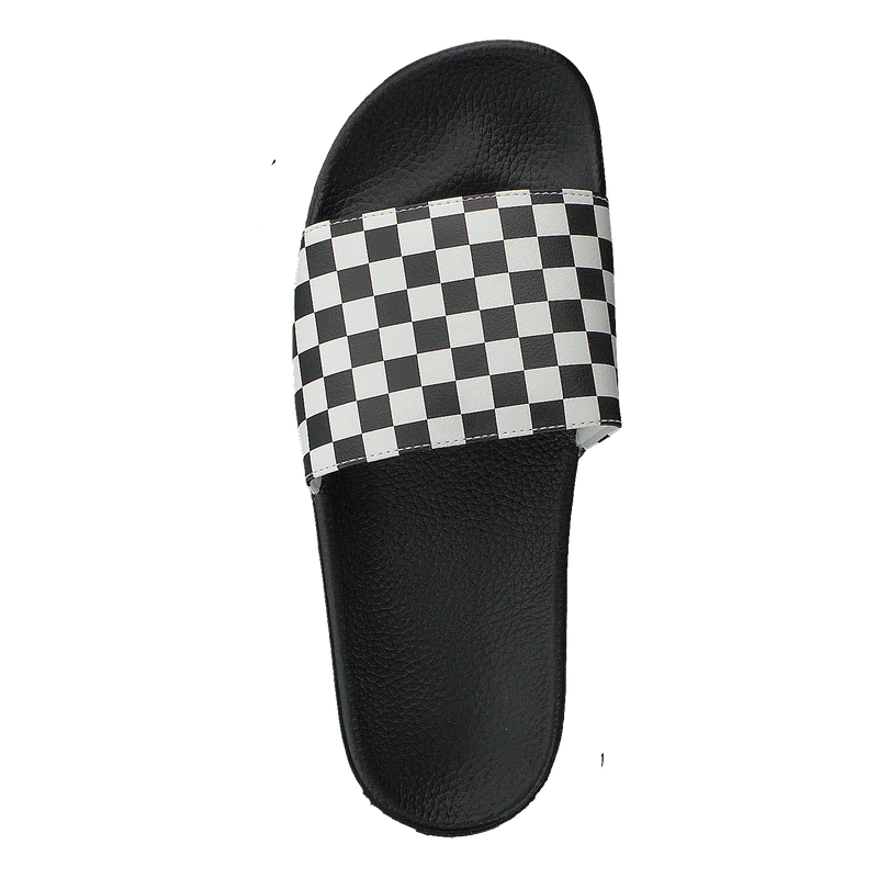 Mn Slide-on Checker White