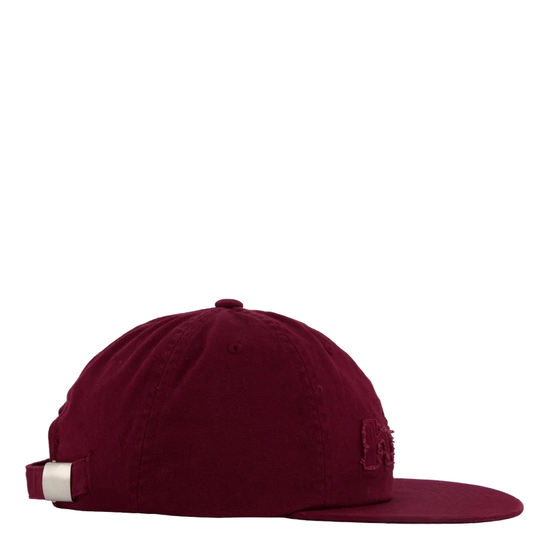 Distressed Logo 5 Panel Hat Raisin