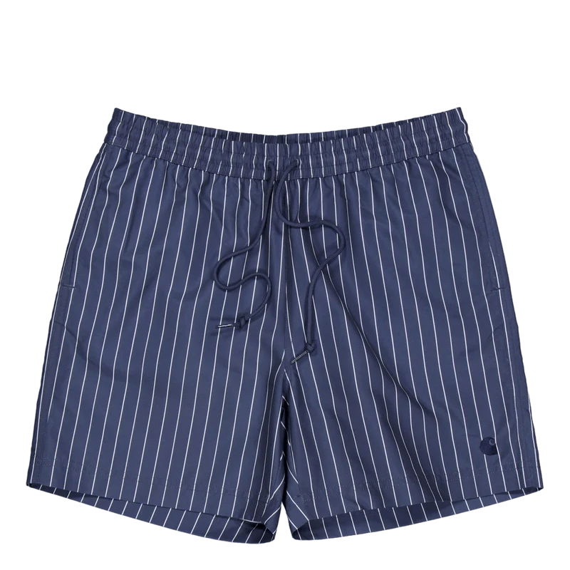 Slater Swim Trunks Cason Stripe Vertical, Blue