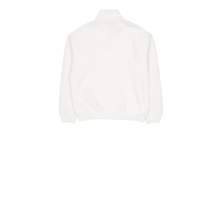 Loose Fit Zip Neck Badge Accen 70v Flour
