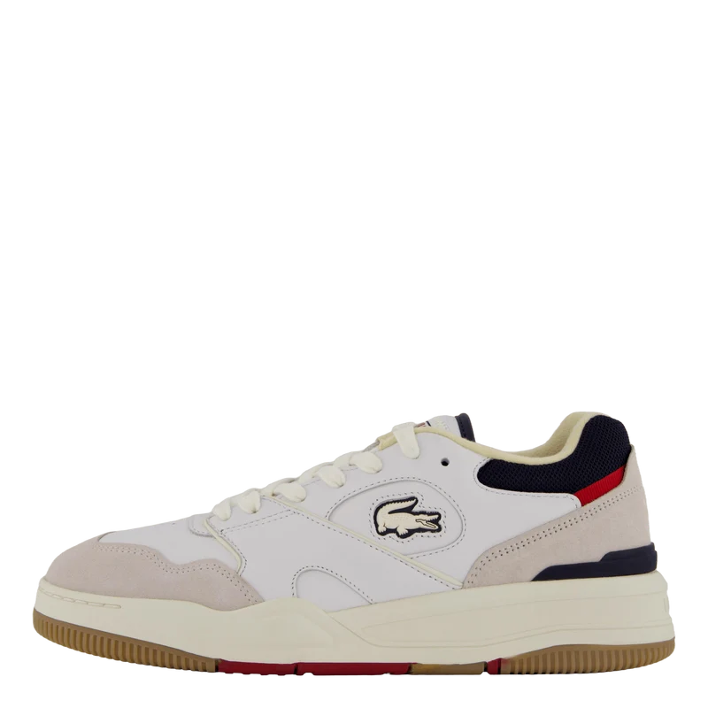 Lineshot Leather Sneakers 40f Off Wht/gum