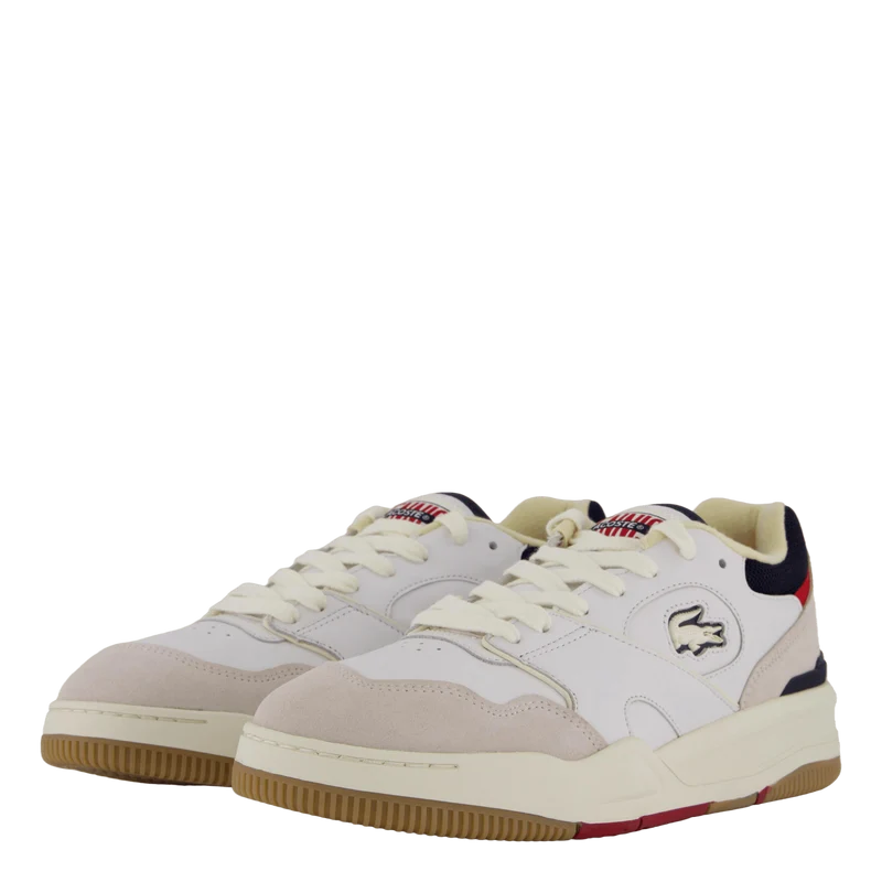 Lineshot Leather Sneakers 40f Off Wht/gum