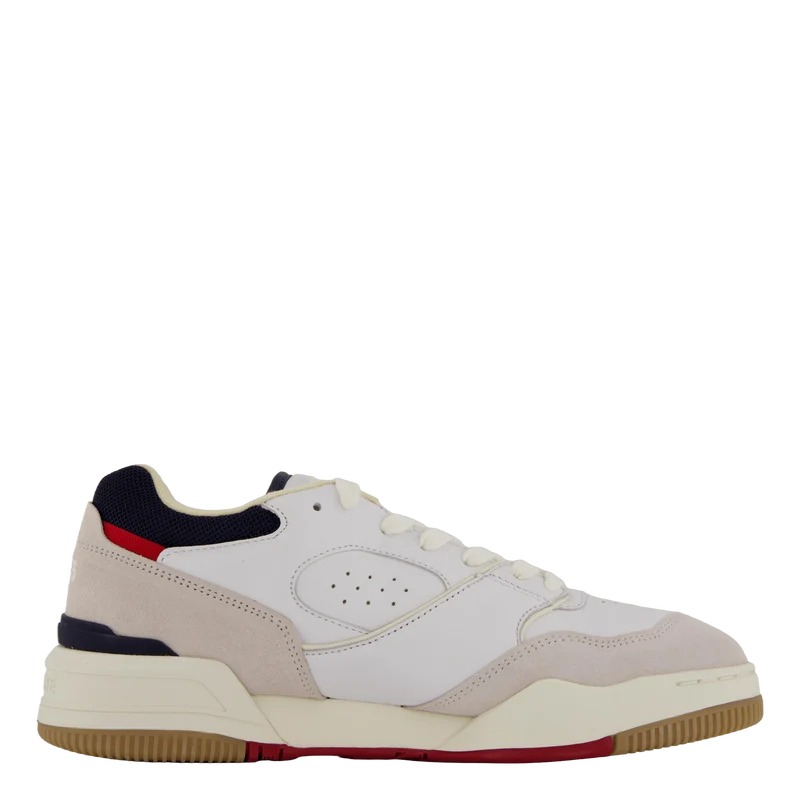 Lineshot Leather Sneakers 40f Off Wht/gum