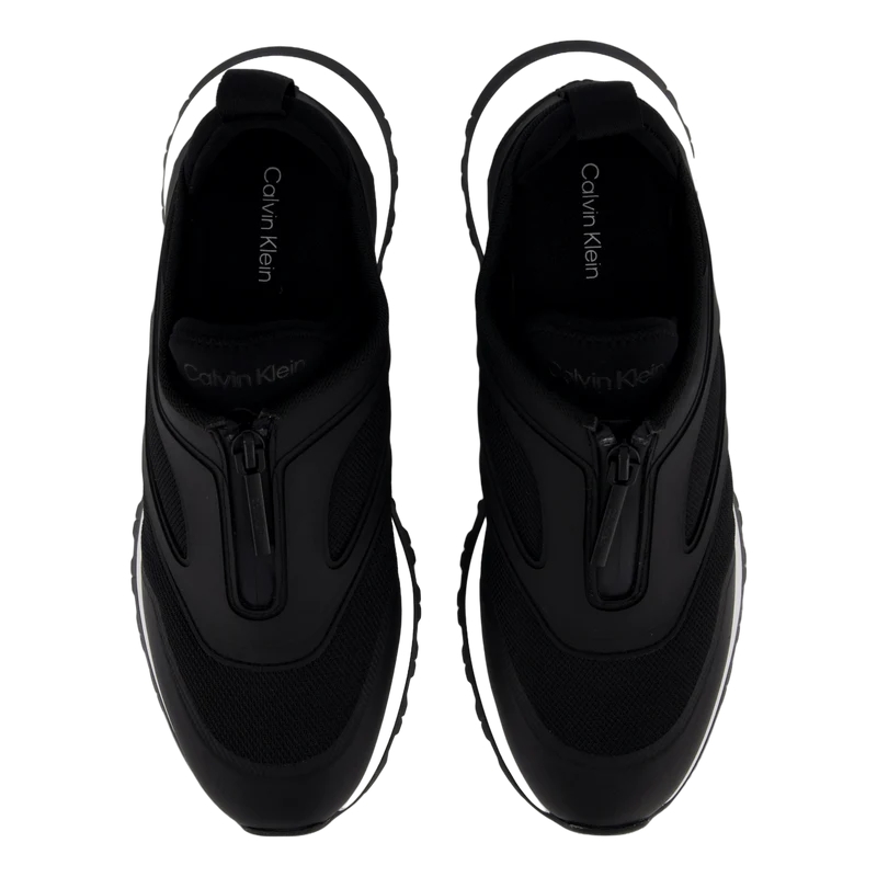 Runner Slip On W/zip Mix M Ck Black