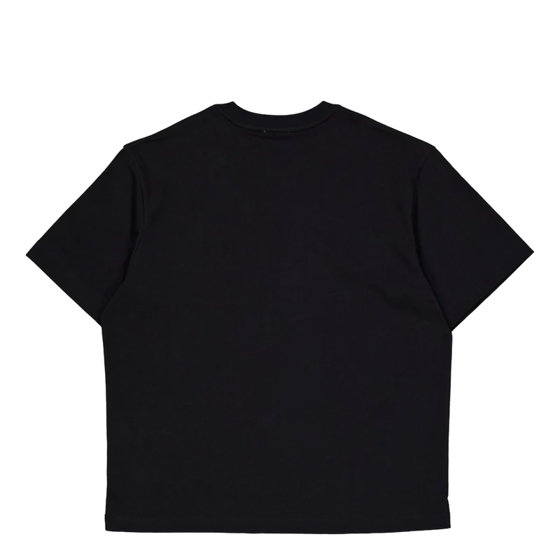 Loose Fit Heavy Cotton Badge T 031 Black