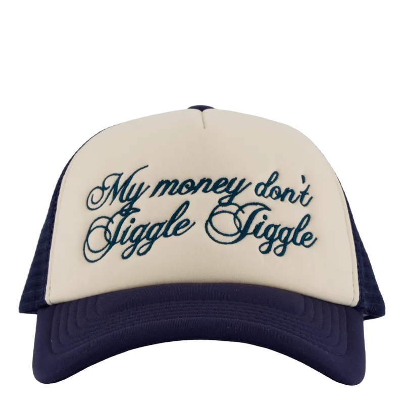 Jiggle Jiggle Trucker Cap Navy