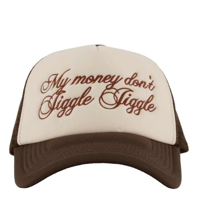 Jiggle Jiggle Trucker Cap Cappuccino Brown
