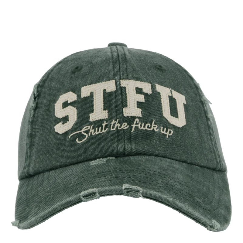 Stfu Vintage Dad Cap Washed Green