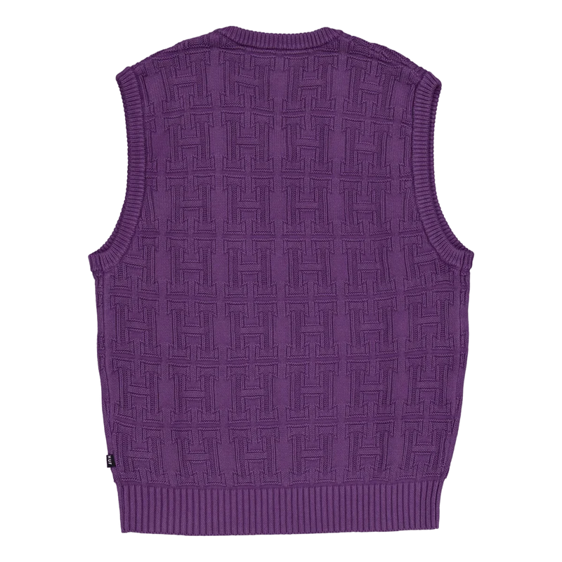 Interlaced Jacquard Overdyed V Raisin