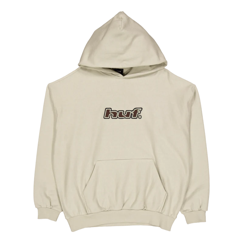 Logo Applique Hooded Fleece Putty