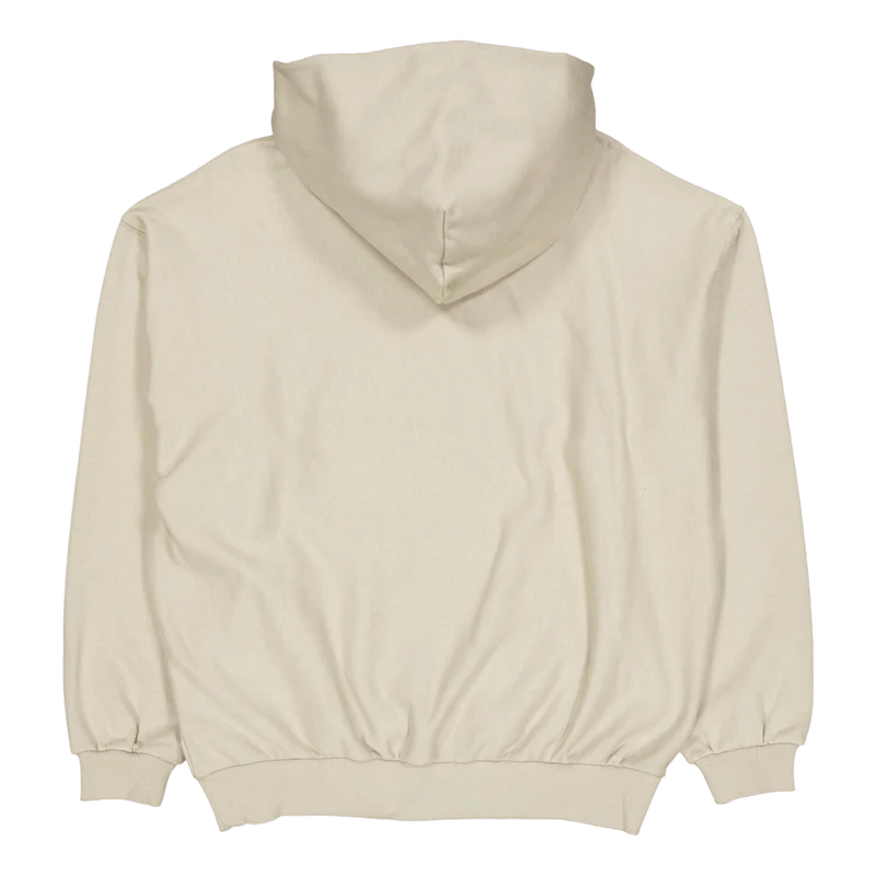 Logo Applique Hooded Fleece Putty