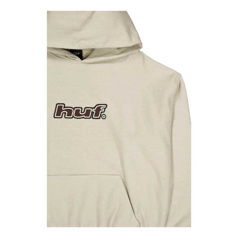 Logo Applique Hooded Fleece Putty